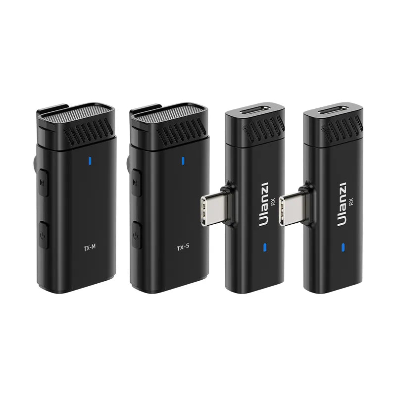 Ulanzi HM2301 デュアルチャンネルワイヤレスラベリアマイク A005 Ulanzi HM2301 デュアルチャンネルワイヤレスラベリアマイク A005