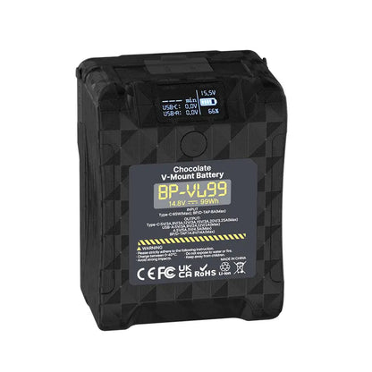 Ulanzi 26000mAh 14.8V 99WhリチウムイオンポータブルVマウントバッテリーP004CND1