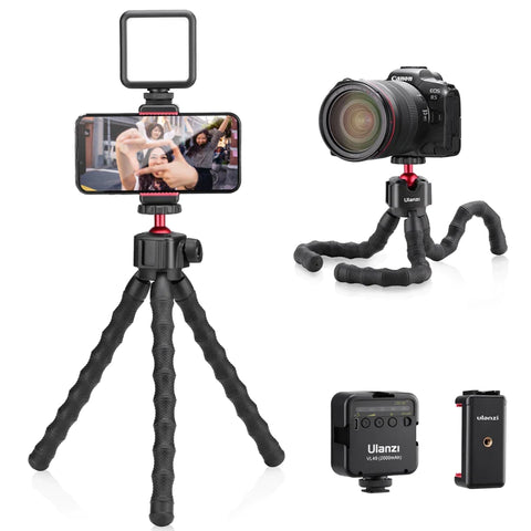 Ulanzi 柔軟な三脚付きVlog撮影用スマートフォンセット