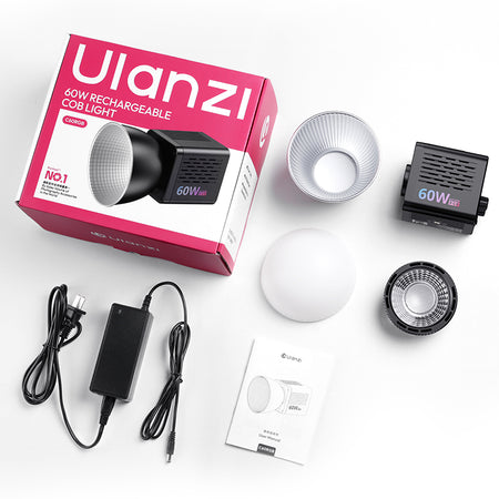 Ulanzi C60 RGB 60W RGB ポータブル COB ライト L276