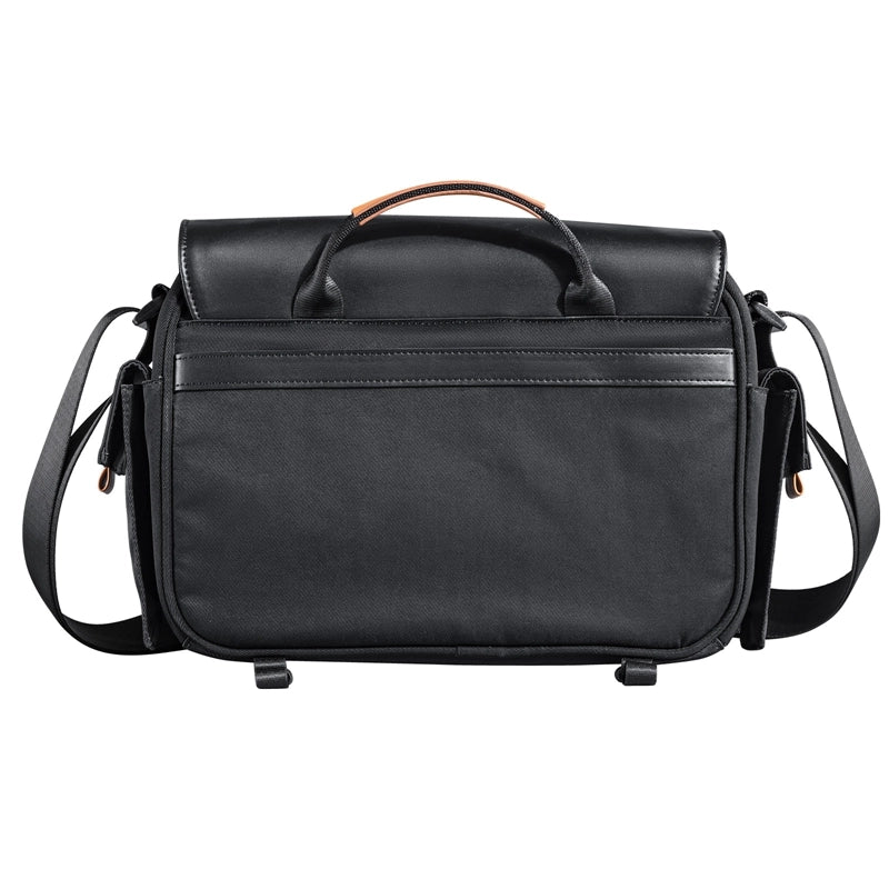 MUSINSA | SSRL dual pocket messenger bag / black
