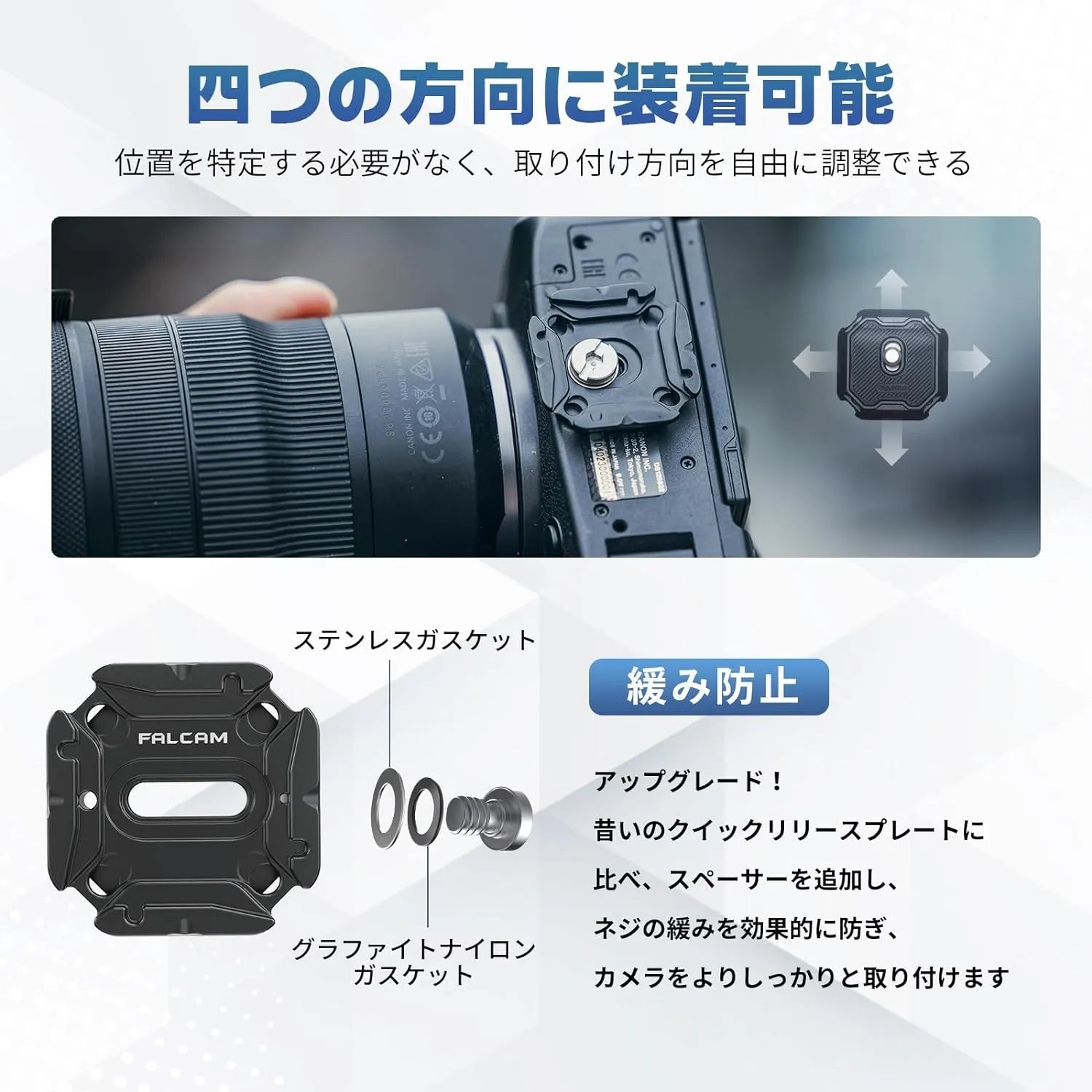 ULANZI F38 カメラショルダーストラップマウント クイックリリース ショルダーストラップキット V2 QRプレート カメラ 並行輸入品