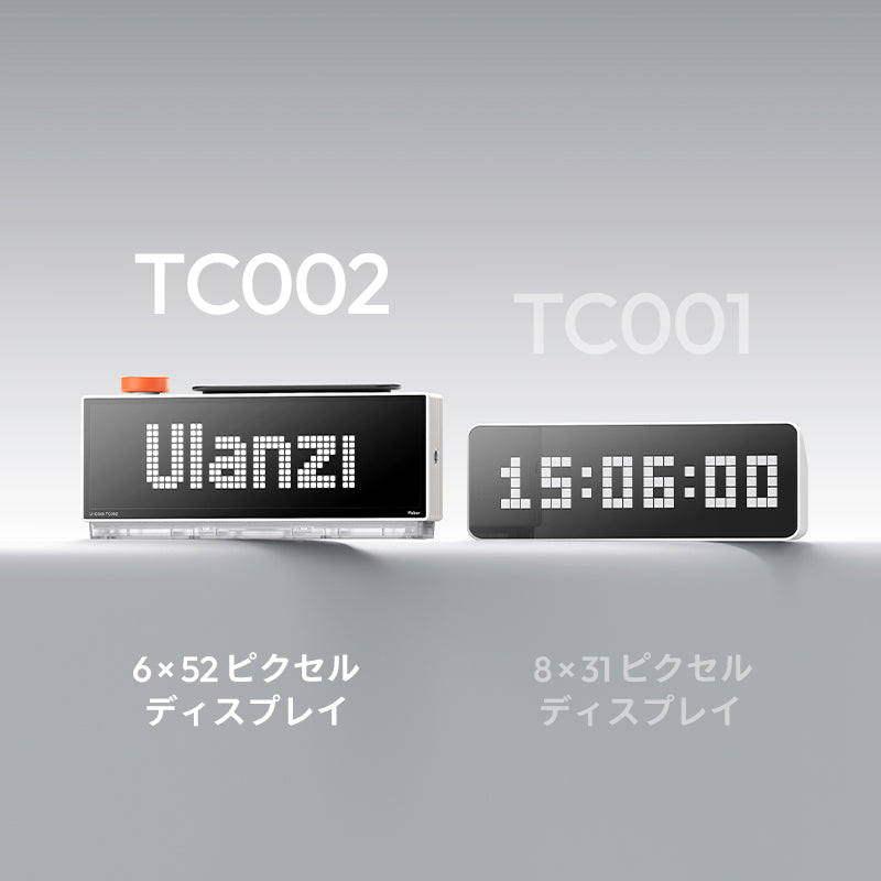 TC002 16×52ピクセル高精細ディスプレイ