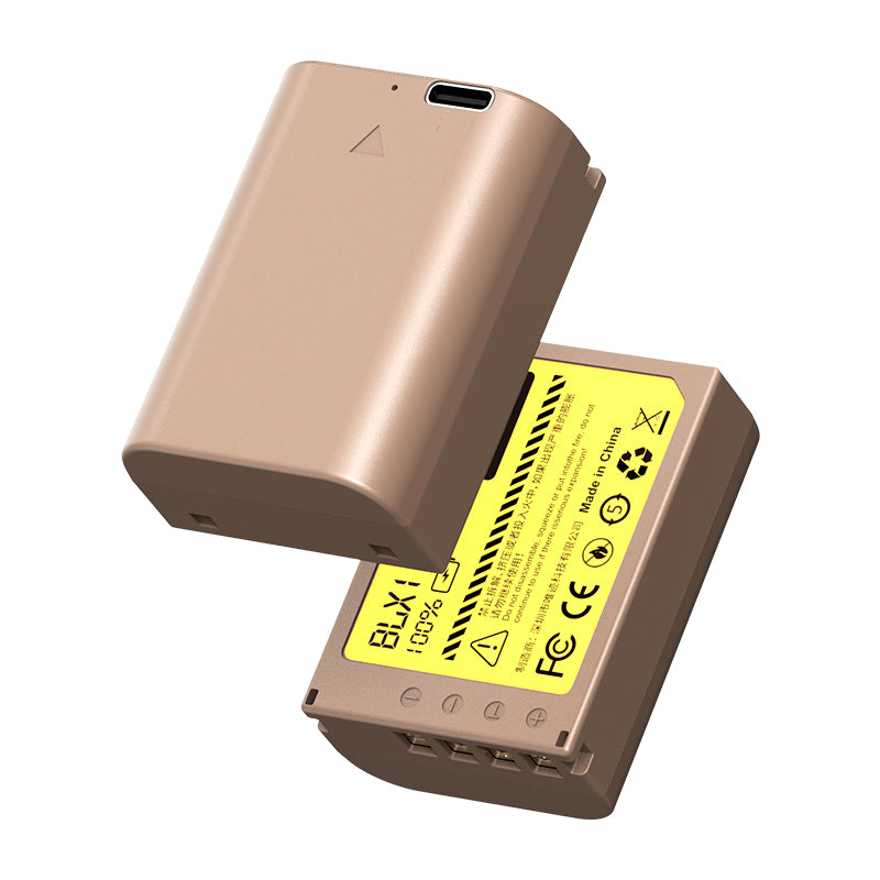 Ulanzi オリン パスBLX-1タイプのリチウムイオンバッテリー（USB-C充電ポート付き、2400mAh）3287