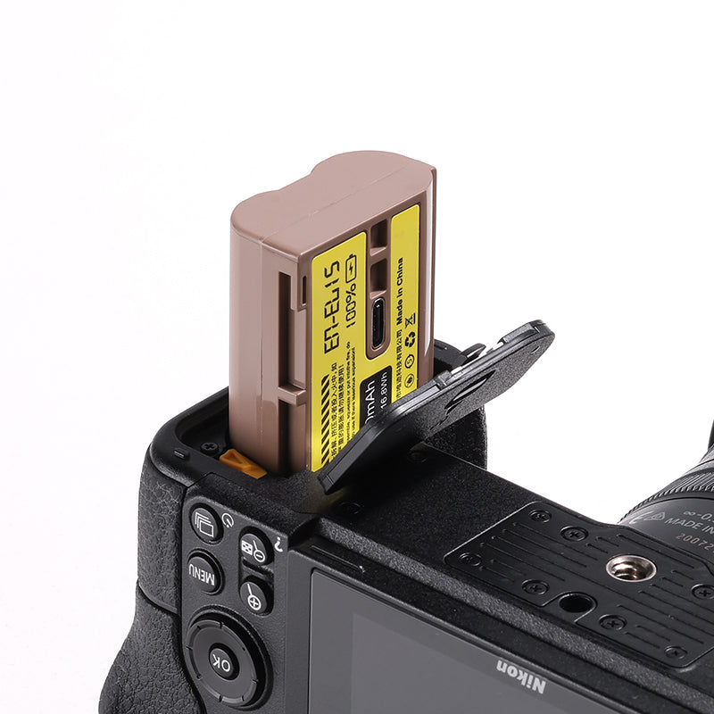 Ulanzi ニコンEN-EL15タイプのリチウムイオンバッテリー（USB-C充電ポート付き、2400mAh）3288