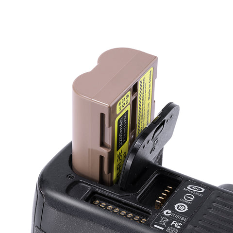 UlanziニコンEN-EL3Eタイプのリチウムイオンバッテリー（USB-C充電ポート付き、2250mAh）3290
