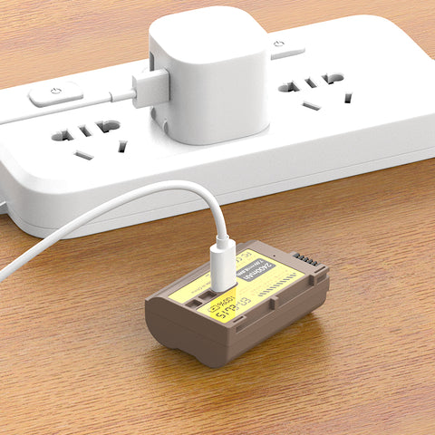 Ulanzi ニコンEN-EL15タイプのリチウムイオンバッテリー（USB-C充電ポート付き、2400mAh）3288