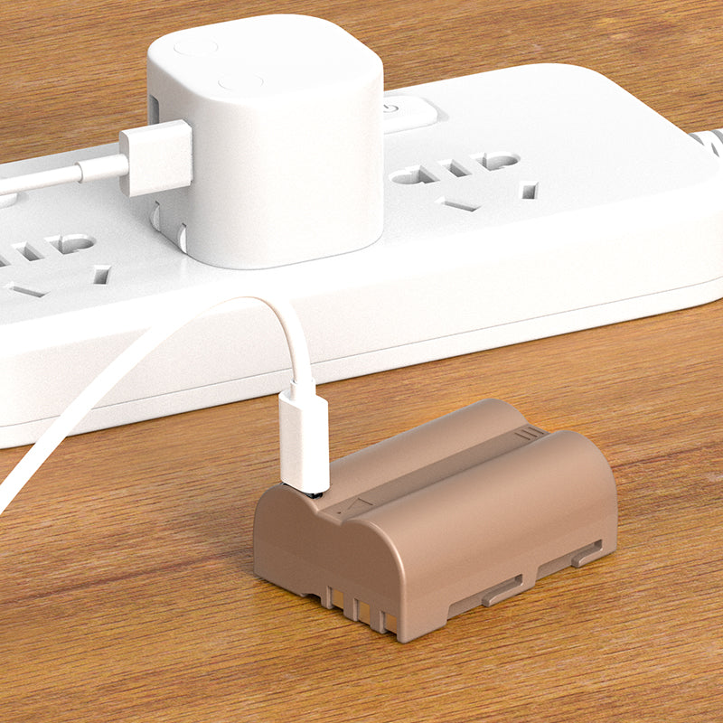 UlanziニコンEN-EL3Eタイプのリチウムイオンバッテリー（USB-C充電ポート付き、2250mAh）3290