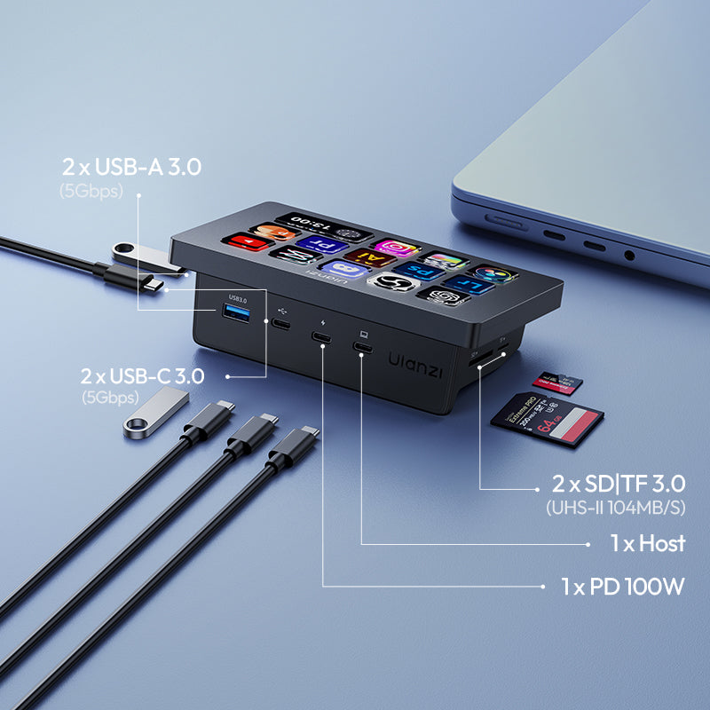 その他 Ulanzi D200H Ulanzi D200H Stream Deck Dock ストリームデッキ A044 （専用ベースを