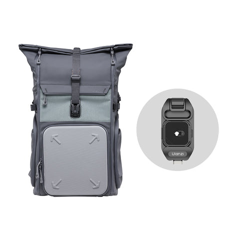 Ulanzi BP04 ハードシェルカメラバックパック 25L B121 (Apple Find My対応)