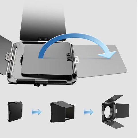Ulanzi  40WLEDライト用 ミニボウエンスマウント付 4枚葉バンドア L059GBB1