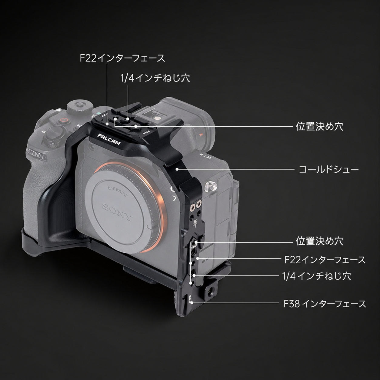 FALCAM SONY A7M5 / A7R5 / A7M4 対応 F22・F38・F50 カメラケージ
