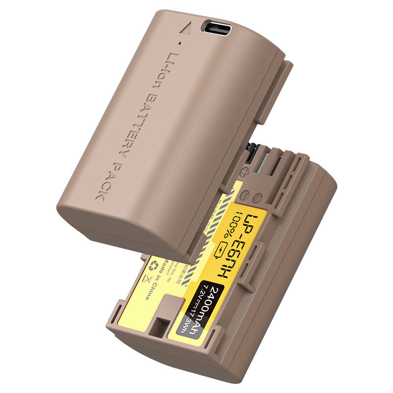 Ulanzi Canon LP-E6NH型USB-C充電ポート付きリチウムイオンバッテリ（2400mAh）3284 - *1