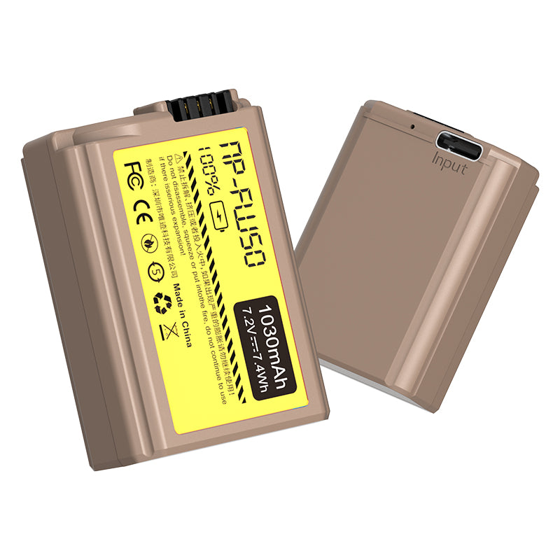 Ulanzi ソニーNP-FW50タイプのリチウムイオンバッテリー（USB-C充電ポート付き、1030mAh）3289 - *1